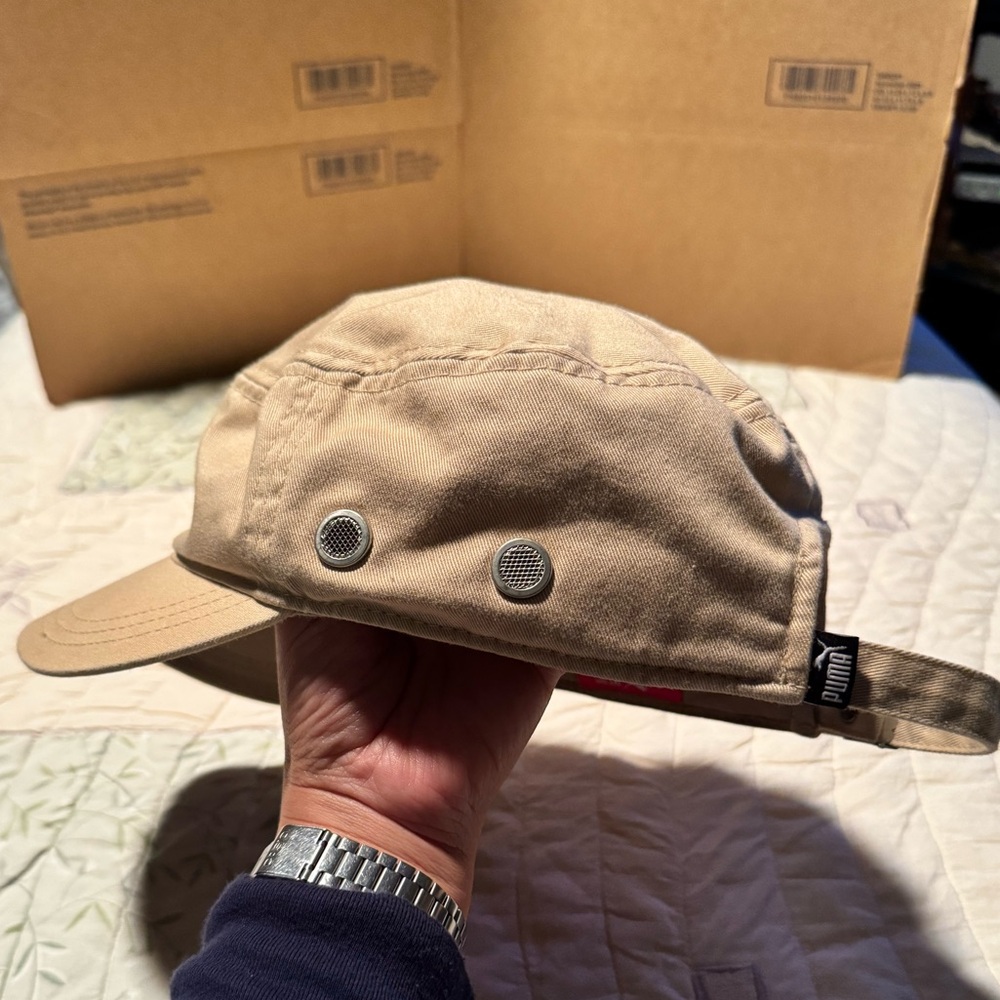 Puma Beige Cap with purple Logo - Picture 7 of 14